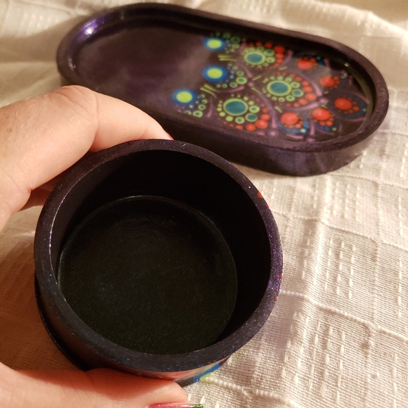 Peacock mini jar and tray set - Picture 6 of 10